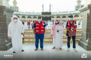 الرئيس العام يشيد بجهود الهلال الأحمر السعودي بالمسجد الحرام